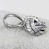 Original Sparkling Love Knot With Crystal Pendant Beads Fit 925 Sterling Silver Bead Charm Brand Bracelet Bangle DIY Jewelry8055001