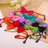 19 Couleurs Réglable Sangle Pet Chien Noeud Papillon Cou Accessoire Collier Collier Chiot Lumineux Pur Couleur Chat Lapin Arc Noeud Papillon Toilettage Fournitures