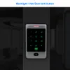 Freeshipping IP65 Waterproof Access Control Touch Metal Keypad Standalone 125KHz Card Reader For Door Access Control System 3000 Users