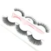 3 пары с 1 пинцерированием смешанных стилей 3D Mink Faily Enselashes Natural Long Lashes Wispies