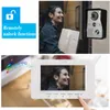 7 inch Wired Video Doorbell Indoor Monitor with IR-CUT Rainproof Outdoor Camera Visual Intercom Two-way Audio Remote Unlock1