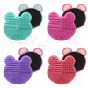 Make-upborstels Siliconen Reinigingsborstel Waskussen Gel Cleaner Scrubber Sponge Mat Foundation Cosmetics Brush Cleaning Make Up Tool RRA3476