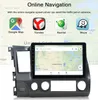 Android Touch Screen Bluetooth Stereo Car Video Audio Player f￶r Honda Civic 2006-2011 GPS Navigator Silver