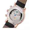 Designer Watchs Automatic Mechanical Men Watch avec une sangle en cuir de mode Top Business Retro Squelette en acier inoxydable2594864