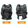 Tactical Vest with Detachable Belt & Gun Holster Durable Army Mesh Vests Cs Body Armor