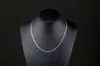 2mm platte ketting voor vrouwen mannen hiphop 18k gouden sieraden kettingen hangers charms sieraden accessoires 16 18 20 22 24 inch groothandel