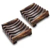 11*8*2,5 cm Natürliche Holz Bambus Seifenschale Tablett Halter Lagerung Seife Rack Platte Box Container für bad Dusche Platte Badezimmer