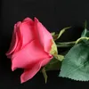 one Real Touch Rose Flower Simulated Fake Latex Roses 43cm Long 12 Colors for Wedding Party Artificial Decorative Flowers