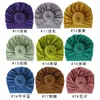 INS 18 Colors New Fashion Donut headbands Elastic Cotton Solid Colors Hair accessories Beanie Cap Multi color Baby Mother Family Hats