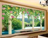 Papier peint paysage 3d personnalisé jardin de luxe européen d'Eden paysage peinture fond mur 3d papier peint mural pour salon