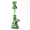 12.5 "Tubo de água do Beaker Beaker de Silicone Bongo com tubulação de fumo Recycler Bubbler para atacado