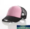 Blank Trucker Mesh Hats Frühling Sommer Snapback Baseball Caps für Männer Plain Foam Net Snap Back Baseball Cap für Frauen Sonnenhut 20 Stück