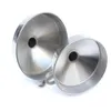 100pcs 4.3inch 11cm Diameter Stainless Steel Funnel Transferring Liquid Wide Mouth Canning Hopper Kitchen Accessories
