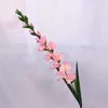 Gefälschte Gladiolen mit langem Stiel, 17,72" Länge, Simulation von Calamus-Grünblättern für Hochzeit, Zuhause, dekorative künstliche Blumen