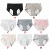 Mittlere Taille Zeitraum Briefs Dessous Frauen Damen Weiche Menstruations Baumwolle Physiologische Höschen Beweis Hosen Unterwäsche Leck J0A8