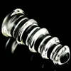 Pagoda Tipo di vetro trasparente perle anali spine del sedere g spot ano dilatatore stimolatore dildo grandi tappi anali grandi buttplug3 dimensioni seleziona y1905416294