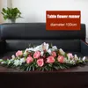 Decorative Flowers & Wreaths Customize Podium Bouquet Meeting Table Flower Business Artificial Fake Rose Lily Wedding Party Decor Rostrum Fr