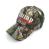 Camouflage Donald Trump Hat Hat USA Flag Baseball Cap Keep America Great 2020 Hat 3D broderie Star Letter Camo Réglable Snapback EEA1979