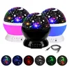 Schlafzimmer Dekor Nachtlichter rotierender Sternenhimmel Magic Projector Nachtlicht USB LED Night Lampe Starlight für Kinder Geschenk5693879