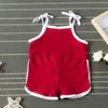 Novedad de verano, ropa para niños, peleles de tirantes sólidos para bebés, monos con tirantes sin mangas para bebés, ropa para niñas pequeñas, ropa informal para niños M1809