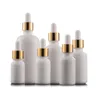 10ml 20ml 30ml 50ml 100ml Elegante flacone contagocce per olio essenziale in vetro cosmetico in porcellana bianca con contagocce