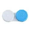 100 stks / partij Gekleurde Contactlenzen Case L + R Contact Lens Case voor Ogen Contacten Reis Kit Houder Lens Container