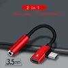 2 in 1 Type C Mannelijk naar Female 3.5mm Hoofdtelefoon Jack + Charging Converter voor Huawei P20 Pro Xiaomi Samsung