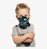 Çocuk Maskeler Sihirli Renkli Baskı Turbans Çocuk Sütü İpek Bisiklet fular Şapkalar Dustpoof Scarve Açık Yıkanabilir Tekrar Kullanılabilir Maske LSK868