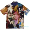 Gros-2020 nouvelle chemise artiste poupée commune poupée couture tendance de la mode veste hommes et femmes couple dessin animé cardigan à manches courtes