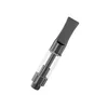 Preto Wickless Atomizador 0.5ml 1ml Cartuchos de vaporizador de vidro 510 Tanque de óleo grosso com ponta plana de metal