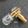 5ml Clear Spray Cosmetic Bottle Custom Gradient Square Glass Parfym Små Spray Bottle Perfume Bottle Fast Shipping