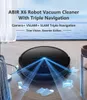 Aspirateur robot ABIR X6 avec navigation visuelle, barrière virtuelle APP, nettoyage continu des points d'arrêt, zone de nettoyage des tirages