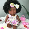 아프리카 움직일 수있는 공동 크리스마스 아기를위한 최고의 선물 검은 장난감 미니 귀여운 폭발적인 헤어 스타일 인형 어린이 소녀 C0924