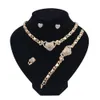 2 Sets Dubai jewelry set for women Necklaces Earrings 14K Gold Jewelry Sets women Wedding Jewelry earrings for women set2893990