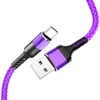 Metalen behuizing Gevlochten micro-USB-kabel Duurzame high-speed oplaadkabel USB Type C voor smartphone