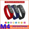Högkvalitativ M4 Smart Armband Band Utomhus Sport Fitness Tracker Smart Armband Blodtryck Hjärtfrekvens Monitor Vattentät M4 Klocka