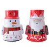 Noël Fer Bonbons Boîte Cadeau Tin Box Enfants Boîte Aux Lettres Cas De Noël Père Noël Bonhomme De Neige Imprimé Bocal Scellé Boîtes D'emballage Décorations RRA3471