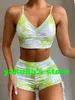 Sexy vita alta Drago modello Split contrasto di colore triangolo diviso sportivi del bikini Set donne del costume da bagno un pezzo yakuda solido a buon mercato popolare