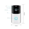 1080P inteligente WiFi Vídeo Doorbell Camera Visual Intercom Night Vision IP Campainhas Wireless Home Security Camera Com Chime