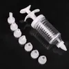 8 pieces Plastic Decorating Kits Transparent Flower Gun Cream Cookies Squeezer Pastry Tips Nozzles Cupcake Baking Decorating Tool VT1465