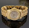 Est s femmes montres mode diamant robe montre de haute qualité luxe strass dame montre Quartz montre-bracelet Drop 326b