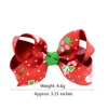 MixColor Baby Christmas Print Girl Ribbon Bow Clips Hairpin Hair Bow with Clips for Kids Christmas8359547