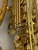 熱い販売Baritone Saxophone EフラットローAゴールドラッカーローズブララスベル専門の楽器ケース付き