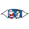 Mode Weihnachtsmasken Hirsch bedruckte Weihnachtsgesichtsmasken Anti-Staub-Schneeflocken-Weihnachtsbezug Waschbar wiederverwendbar mit Kohlefiltern Kostenloser DHL