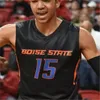 Il basket universitario indossa la maglia personalizzata Boise State Broncos Baloncesto NCAA Derrick Alston Justiniano Jessup RJ Williams Kigab Alex Hobbs