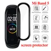 Protecteur d'écran 3D pour Xiaomi Mi Band 5 Film Bracelet Mi Band5 Montre intelligente Miband pleine souple de protection en verre Xiaomi Miband5 Film