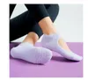 Femmes de haute qualité Pilates Chaussettes antislip Backs Backless Backless Yoga Chaussettes de la cheville Ballet Dance Sports Socks for Fitness Gym6222046