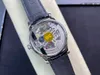 ZF-V5 Montre DE Luxe 42mm relógio masculino movimento automático relógios independentes pequena segunda mão verdadeira energia cinética indicando