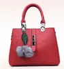 New-handbag tattoo wool ball Appliques pendant lychee women's diagonal bag handbag