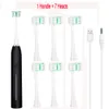 5 Mode Sonic Electric Tooth Brush Threeside USB RECHARGEABLE 3D Ultrasonic Ushaped Teeth Cleaning Dental Brush Teeth för vuxna